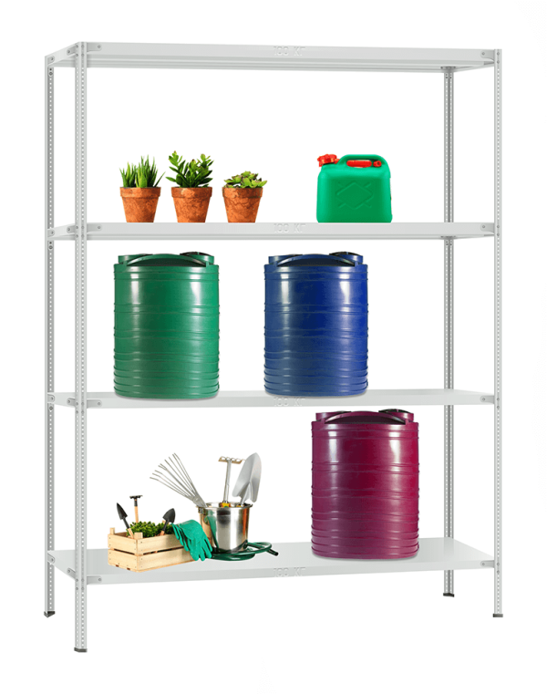 Стеллаж металлический Титан МС-900 2000x1000x400 4 полки