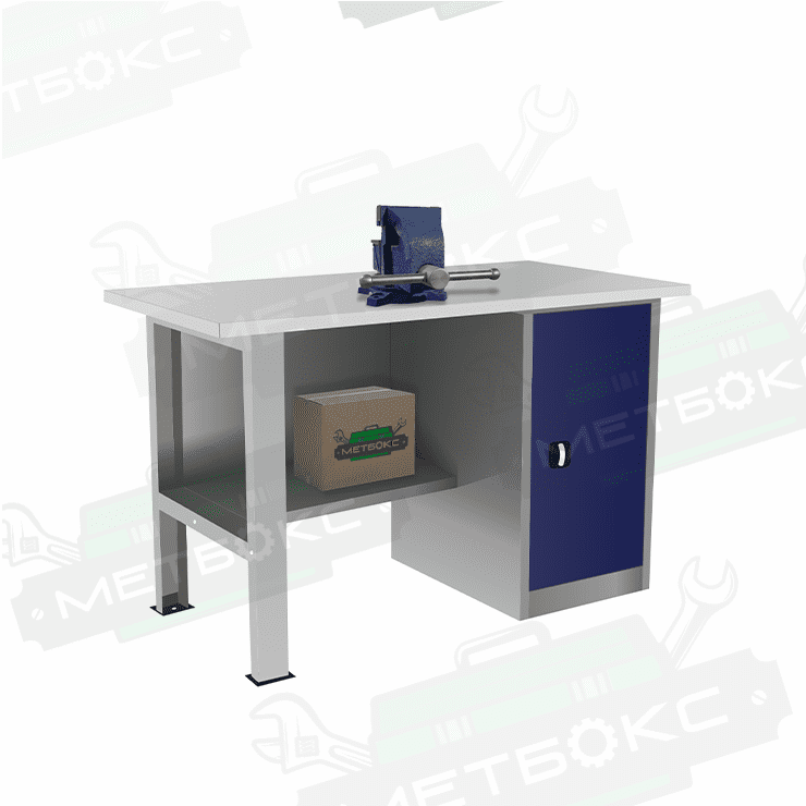 Однотумбовый слесарный верстак ВП-2/1,6 Однотумбовый слесарный верстак ВП-2/1,6